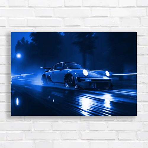 Neon night racer porsche turbo - neon,