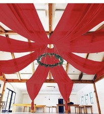 8 Panels Of Red 5’ x 12’