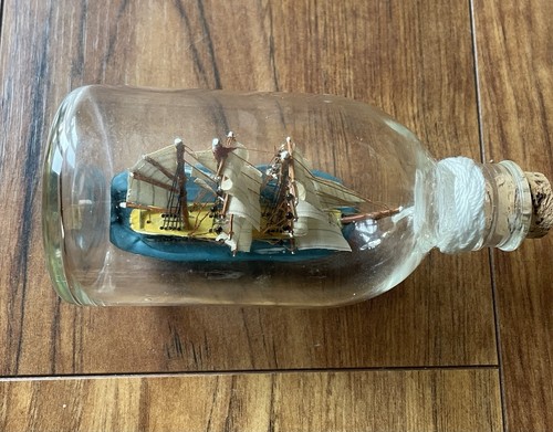 Vintage ship bottle - vintage, in