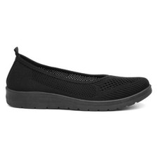 Lilley Womens Shoes Black Adults Ladies Ballerina Slip On Size UK 3,4,5,6,7,8,9