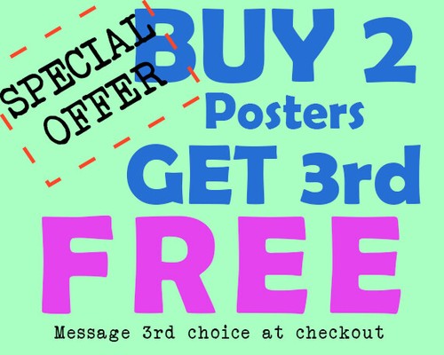 3for2 poster print - print, offer