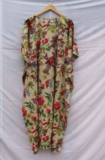 Indian Beige Long Bird Print