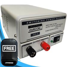 Sharman 12V Car CB Radio Power Supply 230V AC Mains to 13.8V DC 3-5Amp SM3 +M