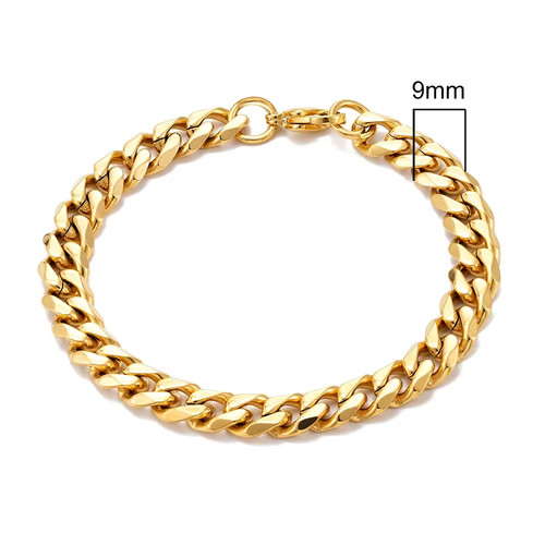 Stainless steel cuban link - steel,