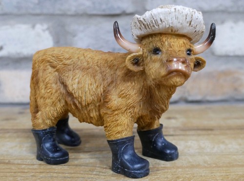 Fabulous resin highland - resin, cow