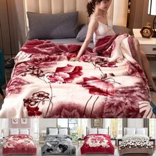 Luxury 2PLY Heavy Blankets 4KG & 6KG Thick Bed Throw Reversible Warm King