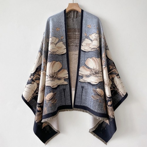 Ladies women knitted cape - women,