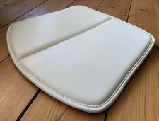 x1 Knoll Studio Seat Pad Only For Bertoia Wire Chair White Pelle Leather rp £420