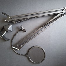 Adjustable Microphone Boom Arm with Desk Clamp & Pop Filter