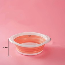 43cm Large Collapsible Round Bowl Wash Basin Space Saving Camping Washing Up