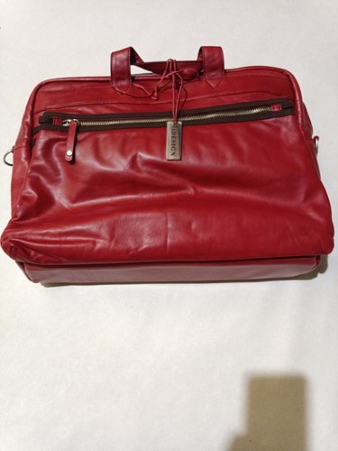 Hidesign deep red leather bag - deep,