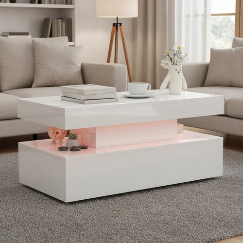 Led coffee table modern high - table,