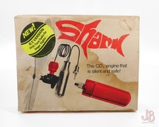 Vintage rare used Harden Shark CO2 powered model aircraft engine - Twin Tank