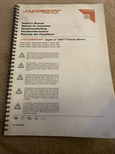 Jacobsen Super LF 1880 Fairway Mower Dealers Manual
