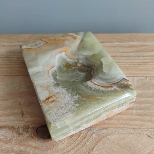 Natural stone onyx valet - natural,