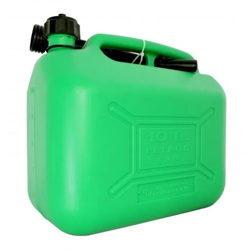 Green plastic jerry - plastic,