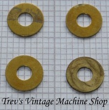 3/16 (2BA) solid brass imperial washers, 1/2in OD, 1/32in thick, Qty 10 or 20