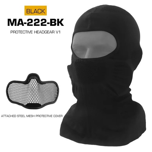 Steel mesh tactical balaclava - mesh,