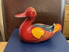 Poole Pottery Living Glaze Delphis Duck Figurine