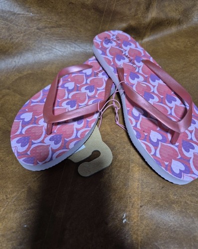 Pink flip flops size 4 - flip, 3/4