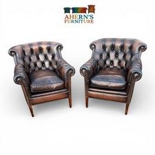 RARE Pair of Vintage Brown