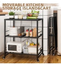 Foldable Dining Cart with Easy