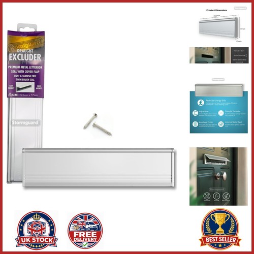 Silver letterbox cover - letterbox, with