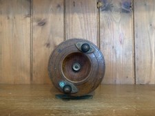 vintage wooden fishing reel