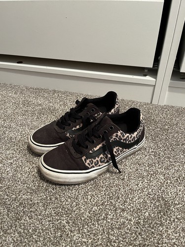Leopard print vans - leopard,