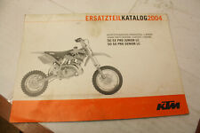KTM 2004 50 SX PRO JUNIOR SENIOR LC SPARE PARTS LIST MANUAL