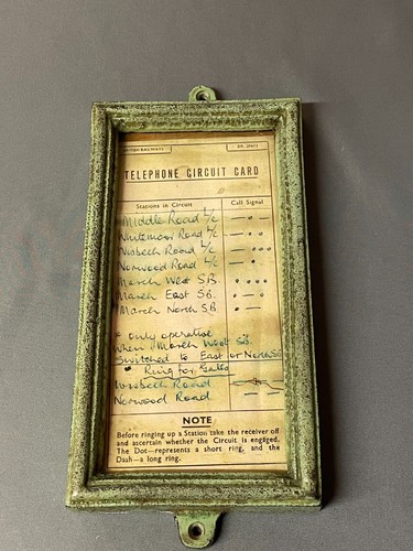 British rail phone - rail, circuit