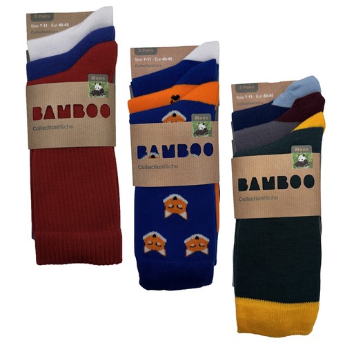 Men 100 bamboo socks - 100%, 3-pair
