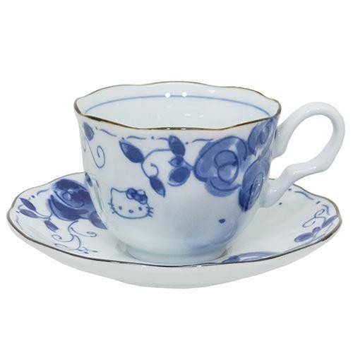 Hello kitty cup saucer blue - &,
