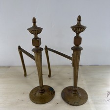 Georgian Brass Fire Dogs