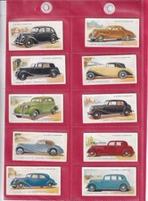 PLAYER'S - MOTOR CARS , 2ND SERIES - 1937 - 10 CARDS - HIGH NUMBERS