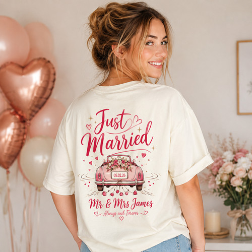 Personalised just married - personalised,