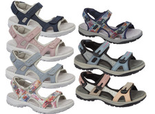 LADIES  SANDALS SPORTY COMFORTABLE WALKING  TOUCH AND CLOSE FASTENING