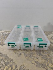 3x StoreStack 2.2 Litre Storage Box with lid W370xD110xH80mm Clear