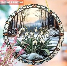 Lovely Snowdrops Winter Forest