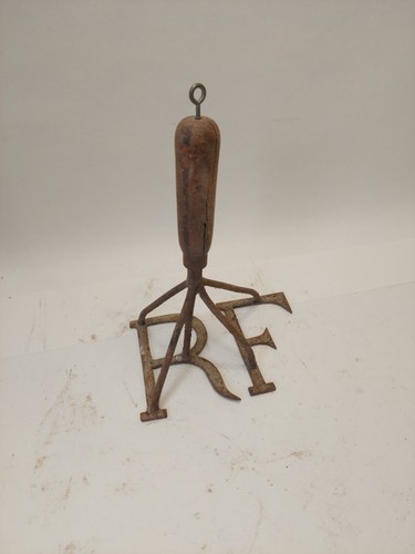 Antique wrought iron branding - antique,