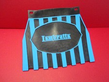 Lambretta Li TV SX & GP .. Universal Black & Blue Striped Cuppini MudFlap
