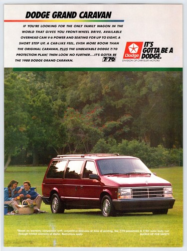 1987 picnicking couple dodge - 1987,