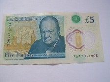 AA47 Bank Of England £5 Five