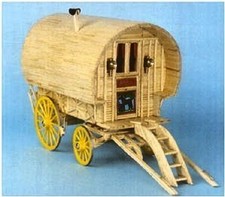 Bow top caravan - top, matchstick