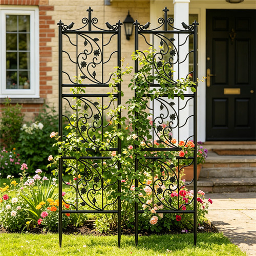 Thick metal garden trellis - thick,