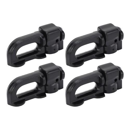 Black 4pcs track double stud - black,