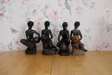 African Women Figurines x 4