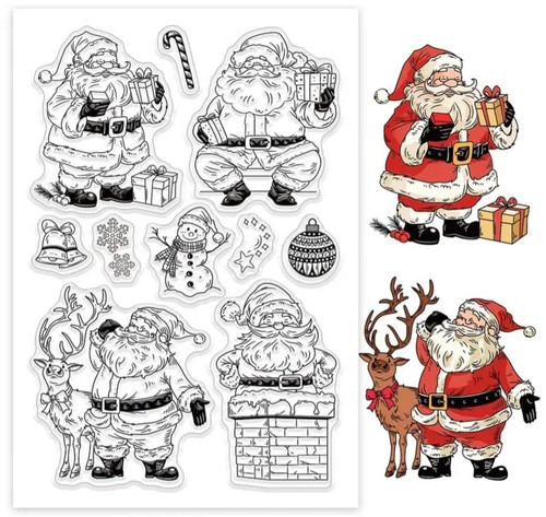 Christmas clear stamps santa - christmas,