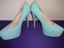 Style Shoes *killer heels* turquoise  (Size   see description)
