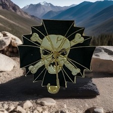 Skull & and Crossbones Enamel Pin Badge. Might Be Associated with Millarey. H18